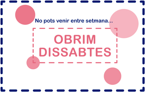No puedes venir durante la semana